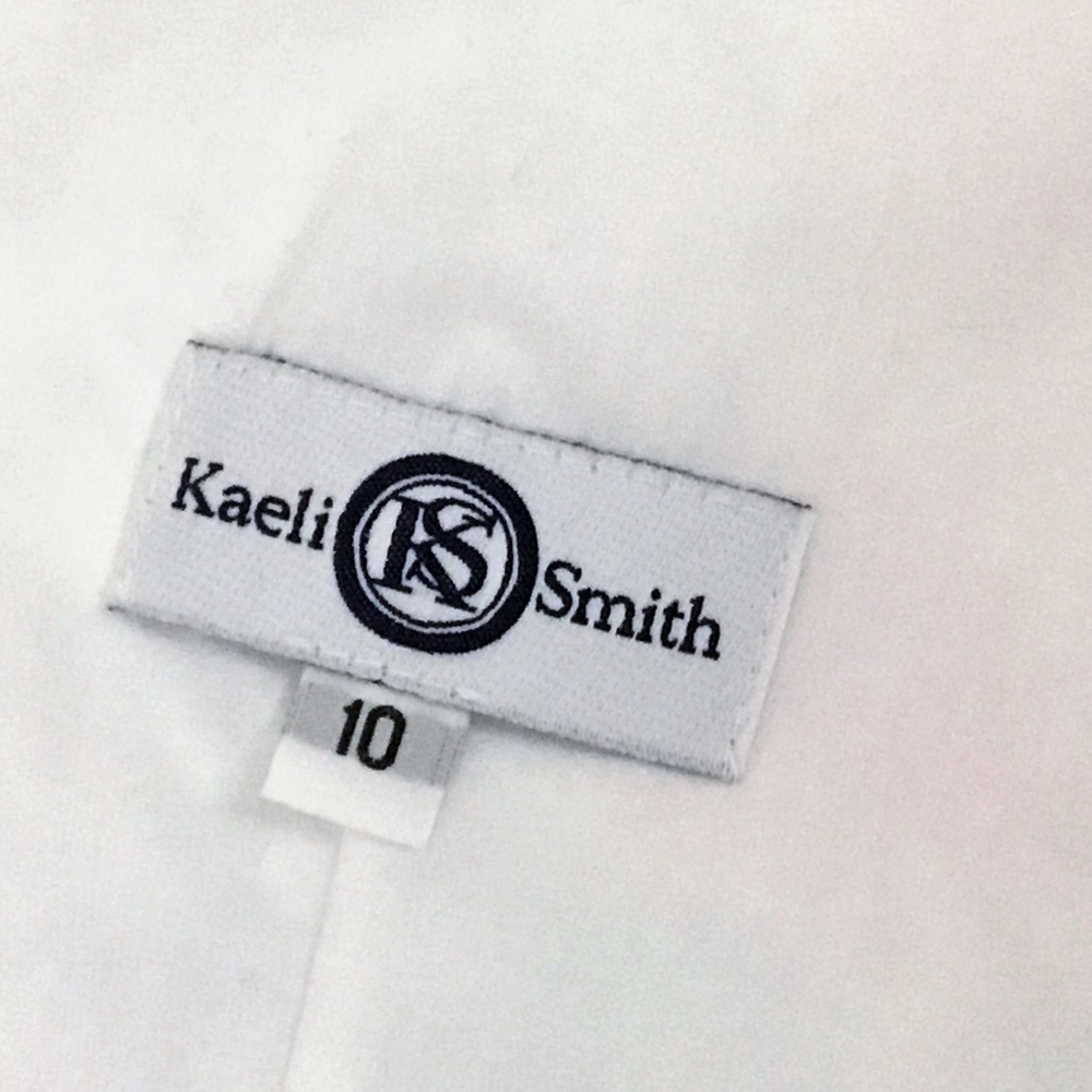 Kaeli Smith Resort Wear Sleeveless Patchwork Print Shift Dress. - Picture 8 of 11